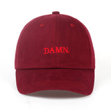 2017 ne'w wine red kendrick lamar damn cap embroidery DAMN. unstructured dad hat bone women men the rapper baseball cap