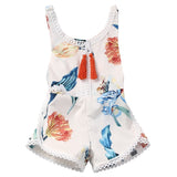 Floral Newborn Baby Girl Kids Clothes Sweet Girls Lily Flower Romper Jumpsuit Sunsuit Outfits 0-4Y