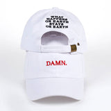 2017 ne'w wine red kendrick lamar damn cap embroidery DAMN. unstructured dad hat bone women men the rapper baseball cap