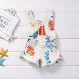 Floral Newborn Baby Girl Kids Clothes Sweet Girls Lily Flower Romper Jumpsuit Sunsuit Outfits 0-4Y